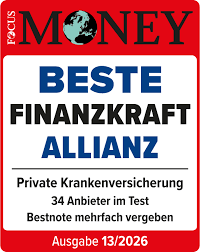 Focus Money: Beste Finanzkraft Allianz – Private Krankenversicherung, 34 Anbieter im Test, Bestnote mehrfach vergeben (Ausgabe 13/2026)